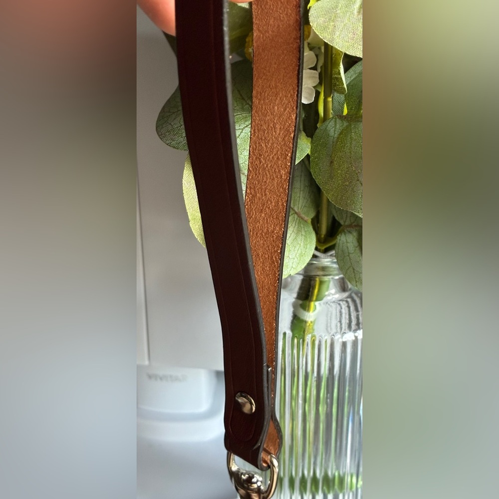 Dooney & Bourke wristlet,Canvas and Brown Leather-Trim Wristlet Clutch - Picture 10 of 10